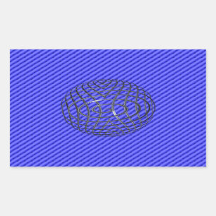 Dünne blaue Linie Eins-a-Kind Rechteckiger Aufkleber