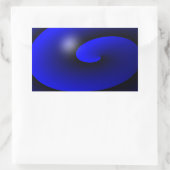 Dünne blaue Linie Eins-a-Kind Rechteckiger Aufkleber (Tasche)