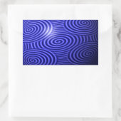 Dünne blaue Linie Eins-a-Kind Rechteckiger Aufkleber (Tasche)