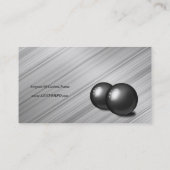 Dünne blaue Linie - Eisensauer und Stahlbälle Visitenkarte (Rückseite)