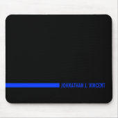 Dünne blaue Linie Ende mit einem individuellen Mousepad (Vorne)