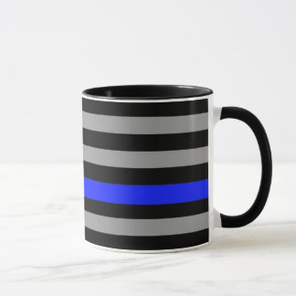 Dünne blaue Linie Flaggen-Kaffee-Tasse Tasse