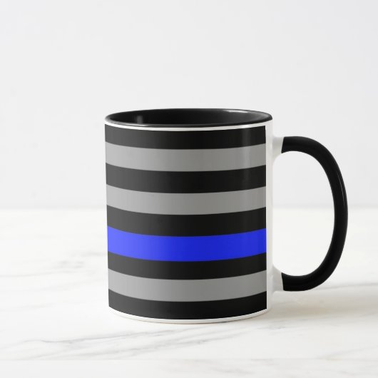 Dünne blaue Linie Flaggen-Kaffee-Tasse Tasse (Rechts)