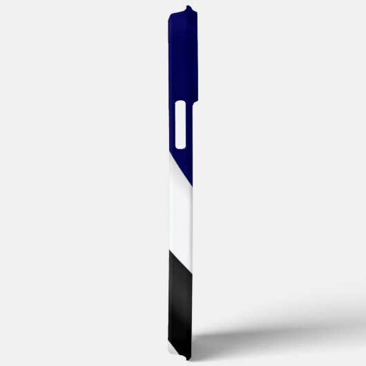 Dünne blaue Linie Geschüttelte beschädigte Flag Ca Case-Mate iPhone Hülle (Rückseite / Rechts)