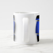 Dünne blaue Linie Jumbo-Tasse (Rückseite)