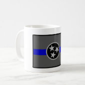 DÜNNE BLAUE LINIE KAFFEETASSE (Vorderseite Links)