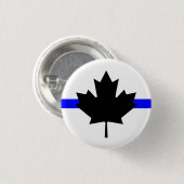 Dünne blaue Linie - kanadische Version Button (Vorne & Hinten)