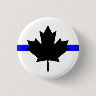 Dünne blaue Linie - kanadische Version Button