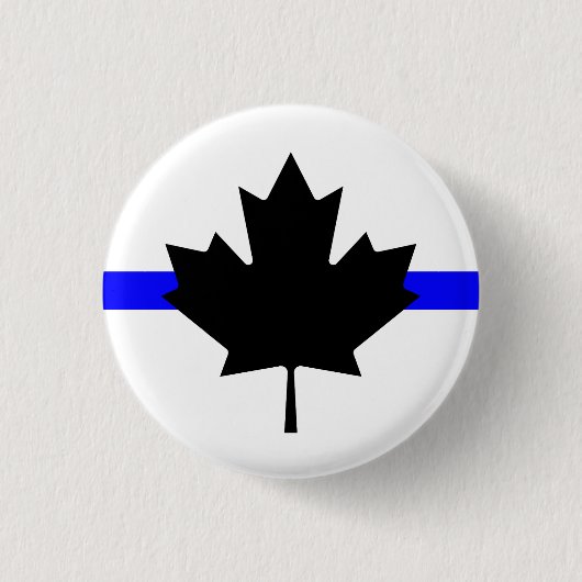 Dünne blaue Linie - kanadische Version Button (Vorderseite)
