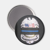 DÜNNE BLAUE LINIE MAGNET (Vorderseite/Rückseite)