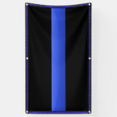 dünne blaue Linie mit Star Border Banner (Vertikal)