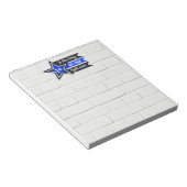 Dünne blaue Linie... Notizblock (angewinkelt)