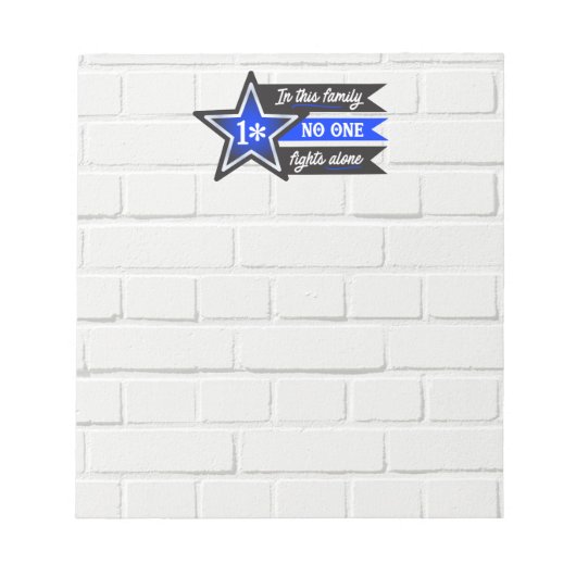 Dünne blaue Linie... Notizblock (Vorderseite)