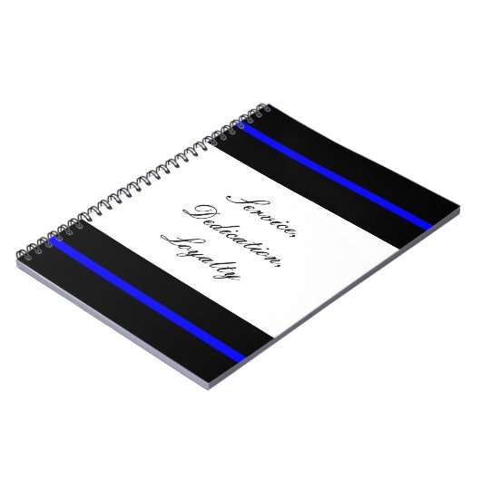 Dünne blaue Linie Notizbuch Notizblock (Linke Seite)