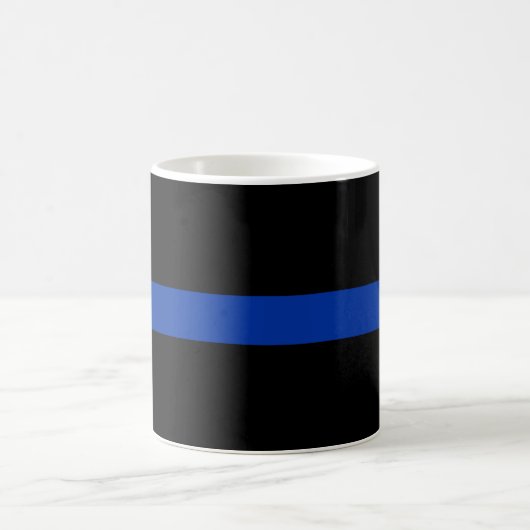 dünne blaue Linie Polizeigesetz Kaffeetasse (Mittel)