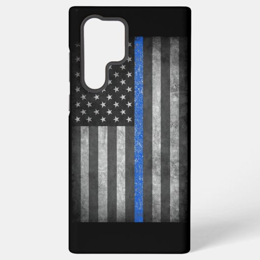 Dünne blaue Linie  Samsung Galaxy Hülle (Rückseite)