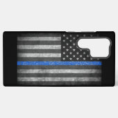 Dünne blaue Linie  Samsung Galaxy Hülle (Rückseite (Horizontal))