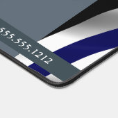 dünne blaue Linie Sergeant Rank Stripes Schreibtischunterlage (Ecke)