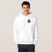 Dünne blaue Linie Tatzendruck - PS K9 Hoodie (Vorne ganz)