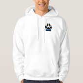 Dünne blaue Linie Tatzendruck - PS K9 Hoodie (Vorderseite)
