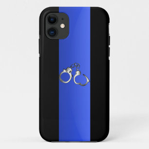 Dünne blaue Linie und Handschellen Case-Mate iPhone Hülle