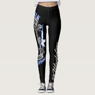 Dünne blaue Linie Workout-Leggingspolizei des Leggings