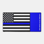 [Dünne blaue Linie] Zurück zur blauen Polizei Schreibtischunterlage (Vorderseite)