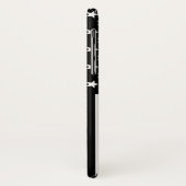 Dünne Blue Line-amerikanische Flagge Case-Mate iPhone Hülle (Hinten/Links)