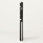 Dünne Blue Line-amerikanische Flagge Case-Mate iPhone Hülle (Hinten/Links)