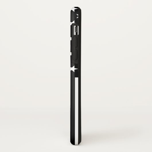 Dünne Blue Line-amerikanische Flagge Case-Mate iPhone Hülle (Hinten/Links)