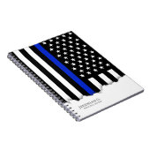 Dünne Blue Line-amerikanische Flagge Notizblock (Rechte Seite)