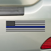 Dünne Blue Line-Flagge-Polizei redet an Autoaufkleber (Auf Auto)