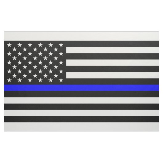 Dünne Blue Line-Polizeibeamte-Denkmal-Flagge Stoff (Yard (91,4 cm))