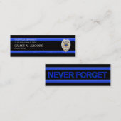 Dünne Blue Mini Visitenkarte (Vorne/Hinten)