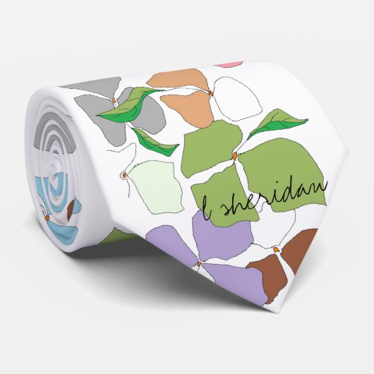 Dünne Blumen-Krawatte Krawatte (Gerollt)