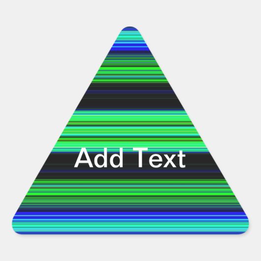 Dünne farbige Streifen - 1 Dreieckiger Aufkleber (Vorderseite)
