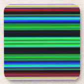 Dünne farbige Streifen - 1 Getränkeuntersetzer (Vorderseite)
