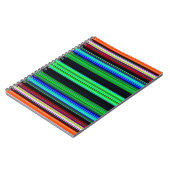 Dünne farbige Streifen - 1 Notizblock (Linke Seite)