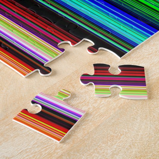 Dünne farbige Streifen - 1 Puzzle (Seite)