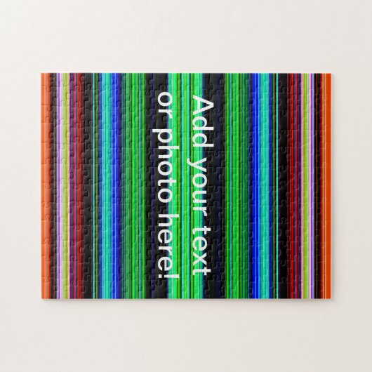 Dünne farbige Streifen - 1 Puzzle (Horizontal)