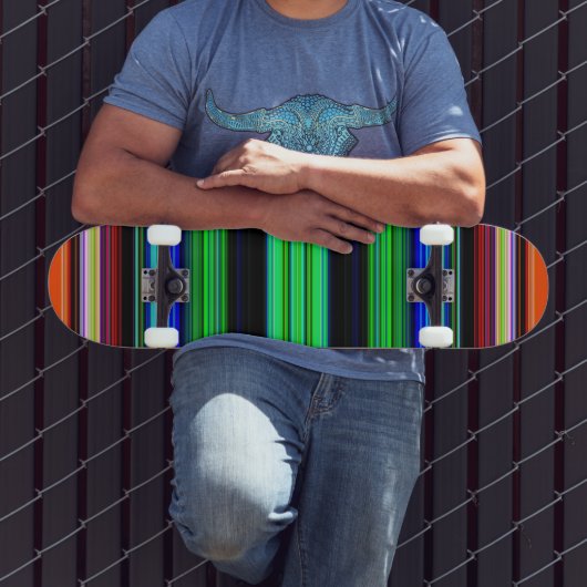 Dünne farbige Streifen - 1 Skateboard (Außenbereich 2)
