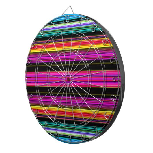 Dünne farbige Streifen - 2 Dartscheibe (Vorderseite rechts)