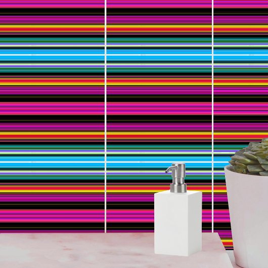 Dünne farbige Streifen - 2 Fliese