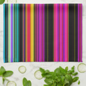 Dünne farbige Streifen - 2 Handtuch (Gefaltet)