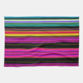 Dünne farbige Streifen - 2 Handtuch (Horizontal)