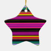 Dünne farbige Streifen - 2 Keramik Ornament (Hinten)