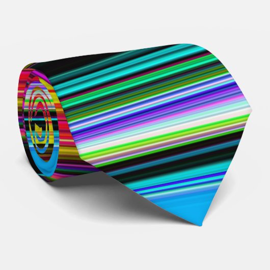 Dünne farbige Streifen - 2 Krawatte (Gerollt)