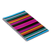 Dünne farbige Streifen - 2 Notizblock (Rechte Seite)