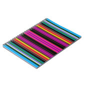 Dünne farbige Streifen - 2 Notizblock (Linke Seite)