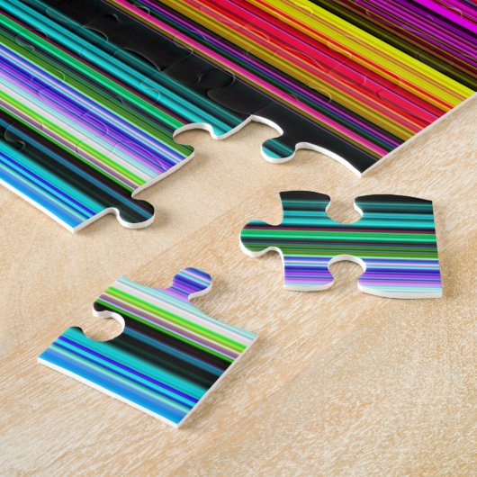 Dünne farbige Streifen - 2 Puzzle (Seite)